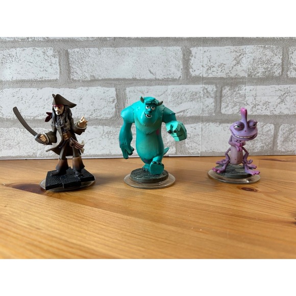 Disney Other - Disney Infinity 1.0 Figure Lot of 3 Sulley, Jack Sparrow, Randall Boggs